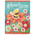 Dicksons 30 x 44 in Flag Print Welcome Spring Bee Polyester Large M070083